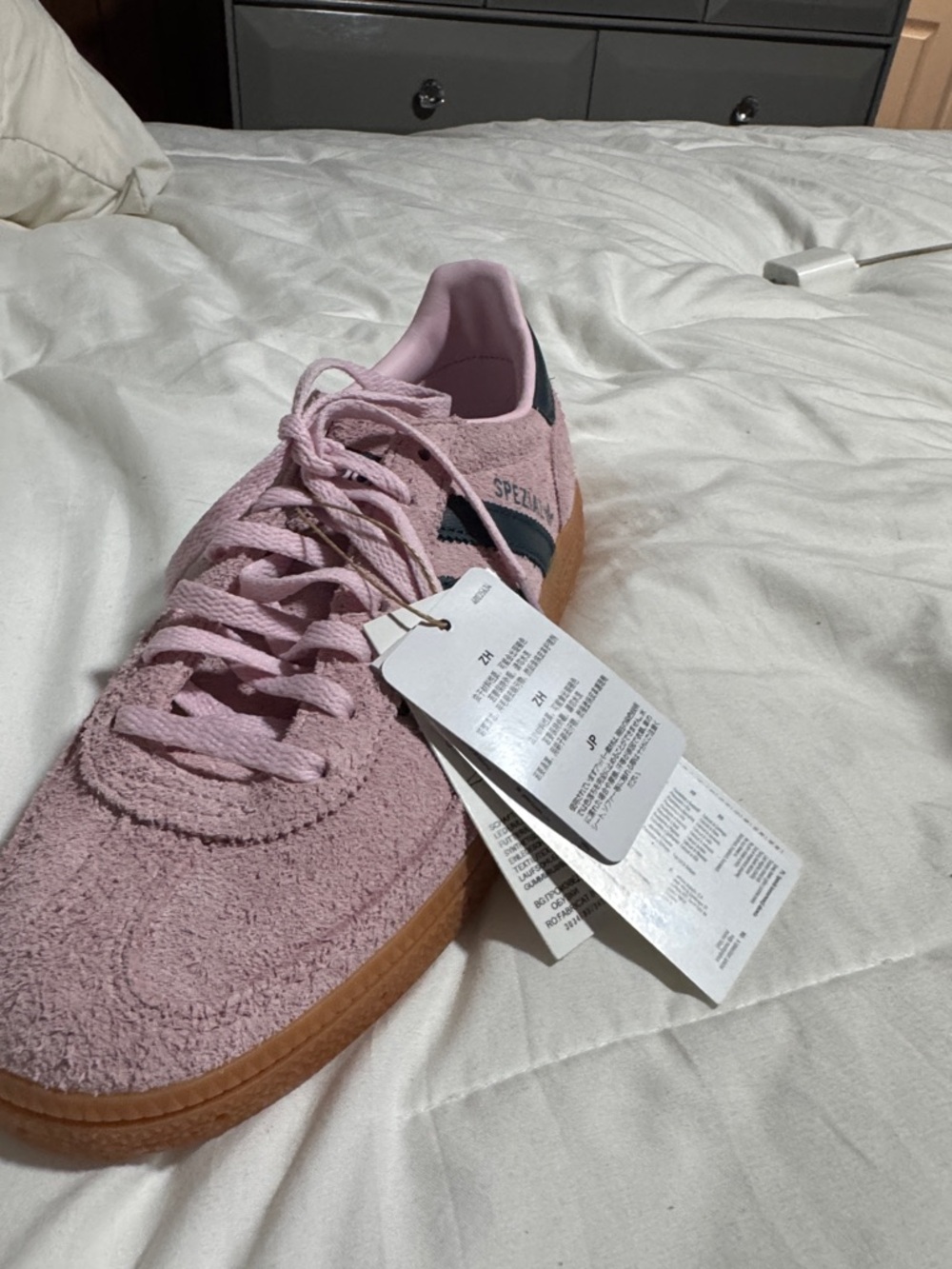 Specialized Women's Pink Suede Sneakers with Gum Sole
